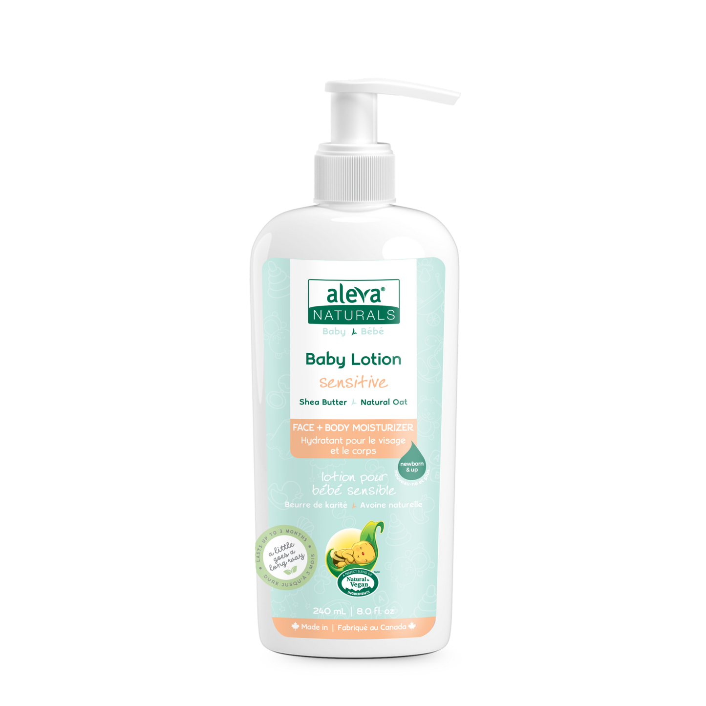 Baby Lotion Face + Body Moisturizer - 8 fl.oz.