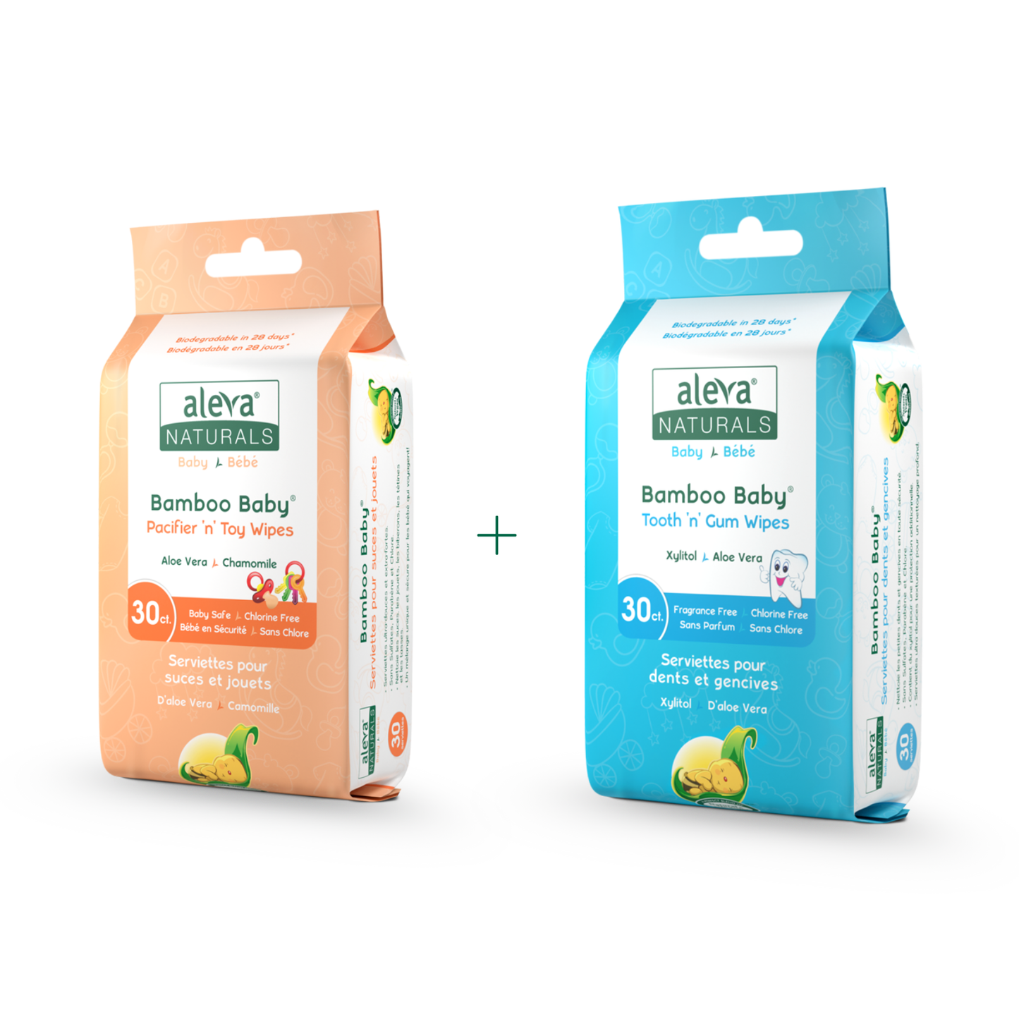 Bamboo Baby On-The-Go Wipes Duo