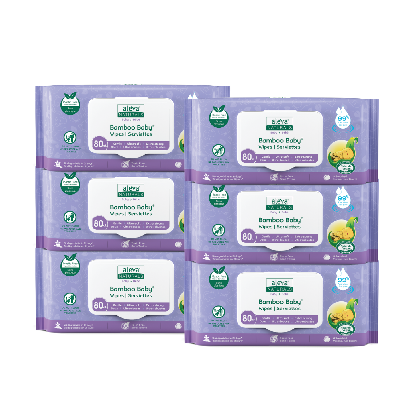 Bamboo Baby Wipes - Economy Pack (480 ct.)