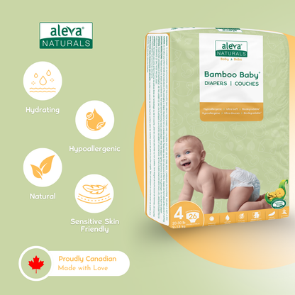 Bamboo Baby Diapers - Size 4