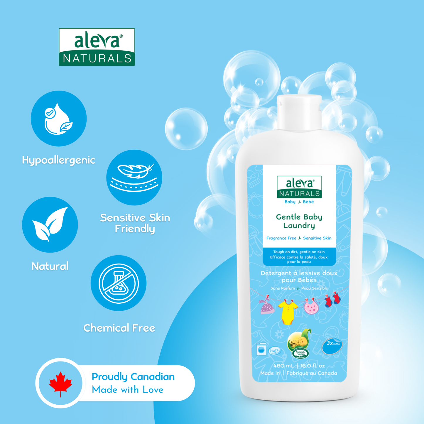 Gentle Baby Laundry, Convenient Travel Size