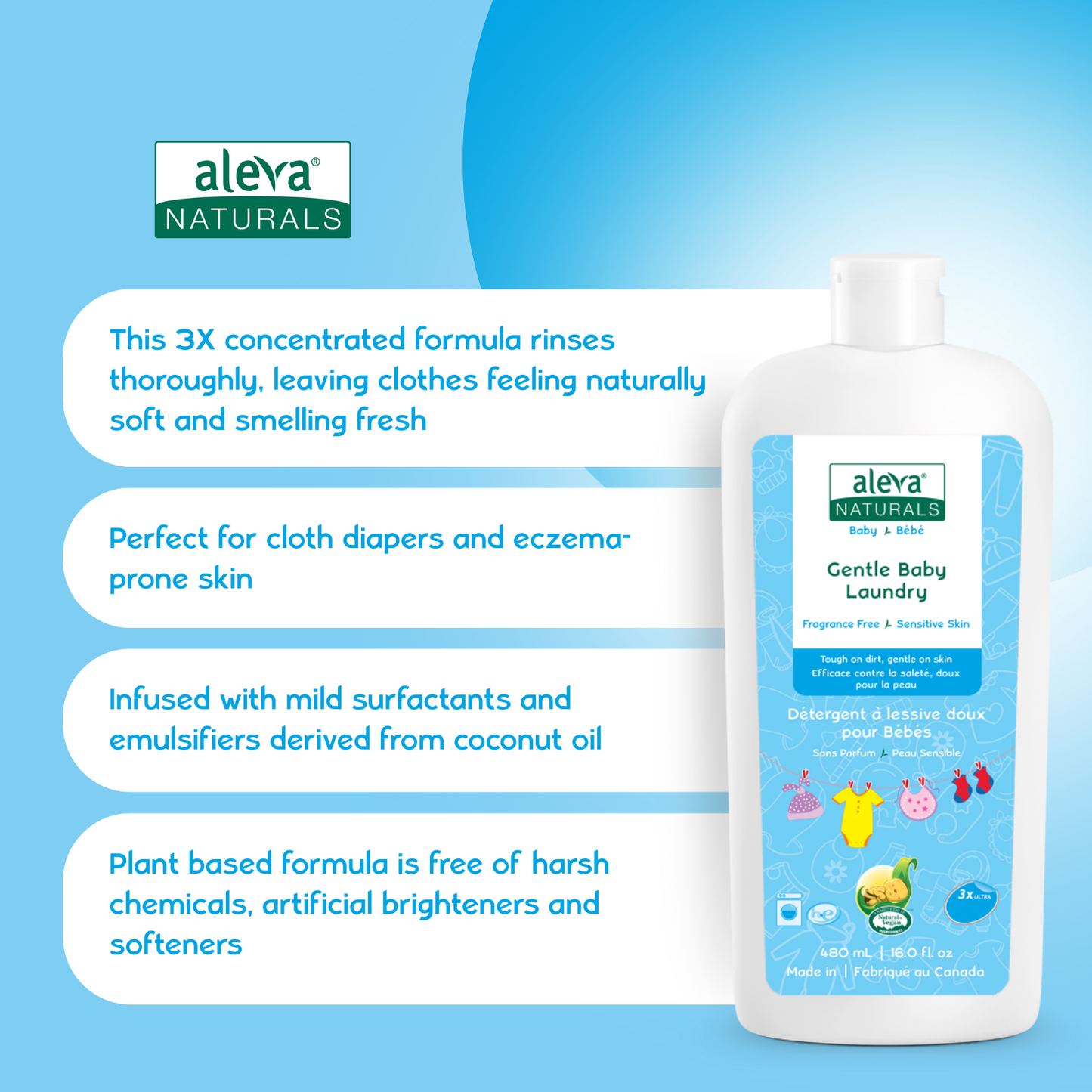 Gentle Baby Laundry, Convenient Travel Size