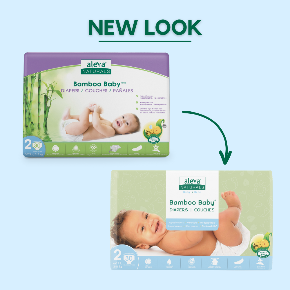 Bamboo Baby Diapers - Size 2