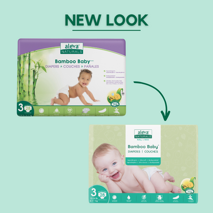 Bamboo Baby Diapers - Size 3