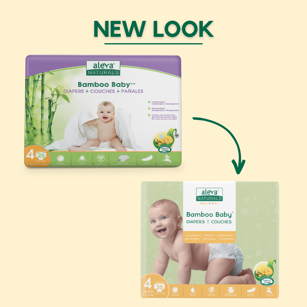 Bamboo Baby Diapers - Size 4