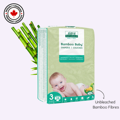 Bamboo Baby Diapers - Size 3