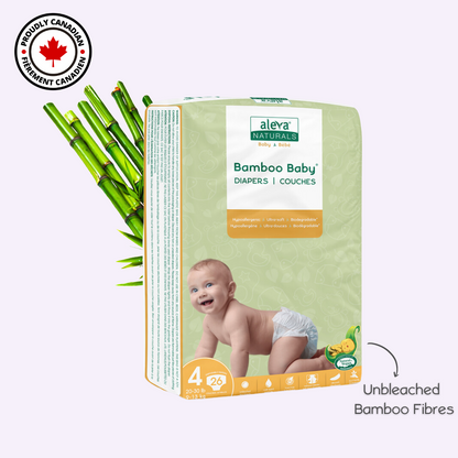 Bamboo Baby Diapers - Size 4