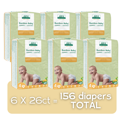 Bamboo Baby Diapers - Size 4