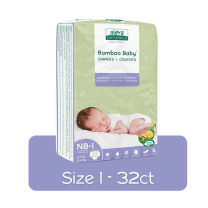 Bamboo Baby Diapers - Size NB-1