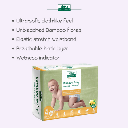 Bamboo Baby Diapers - Size 4