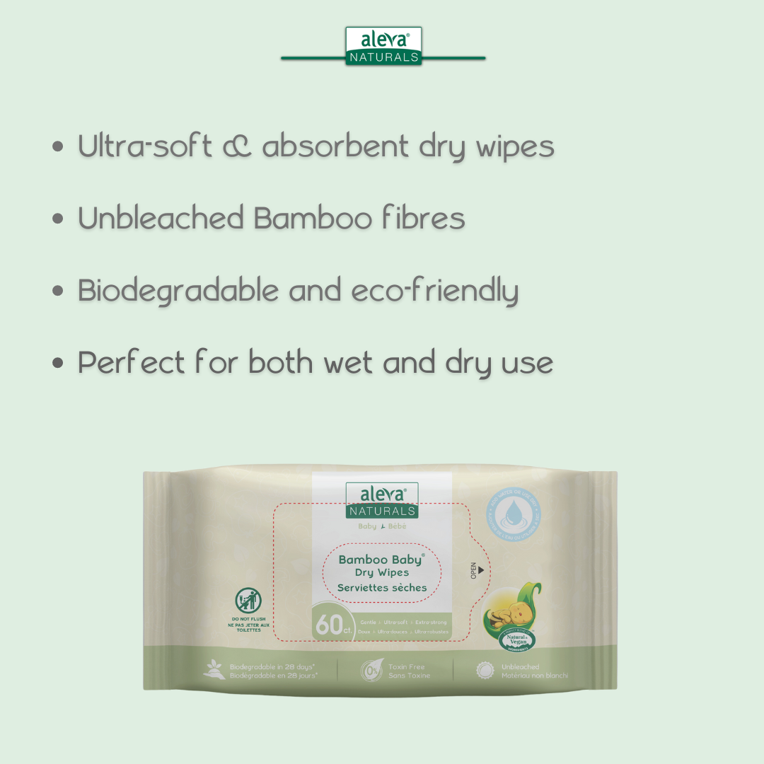 Bamboo Baby Dry Wipes