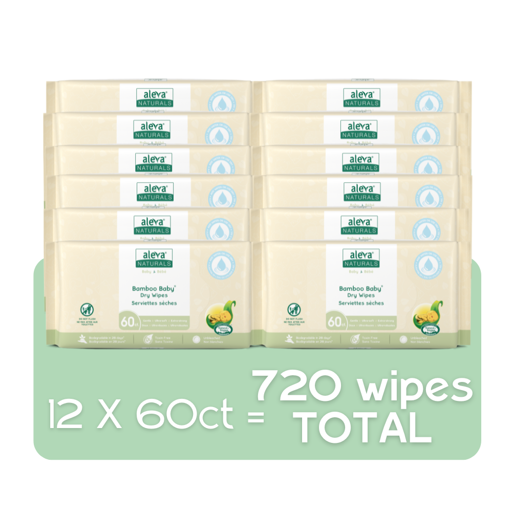 Bamboo Baby Dry Wipes