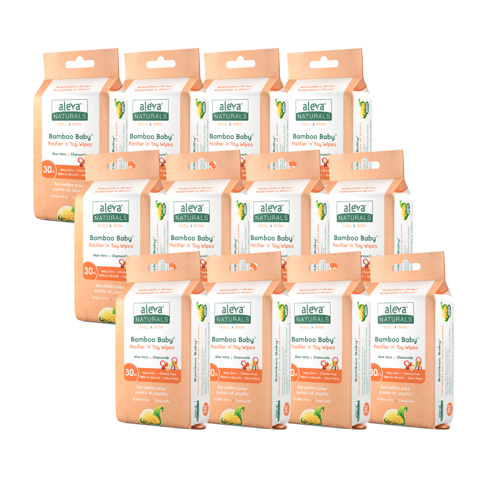 Bamboo Baby Pacifier & Toy Wipes