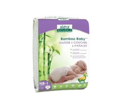 Aleva Naturals Bamboo Baby Diapers Newborn-Size 1